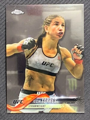 Tecia Torres #48 Martial Arts Card 2018 Topps Chrome UFC  - Image 1 of 3
