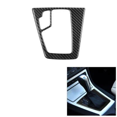 Cubierta de panel de cambio de marchas interior de fibra de carbono para BMW X3 E83 2004-10 Foto 1 de 4