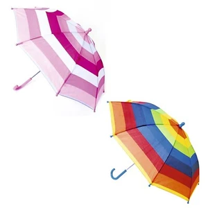 KAV Kids Auto Striped Umbrella - Durable 170T Taslon Fabric Stylish and Vibrant - Picture 1 of 9