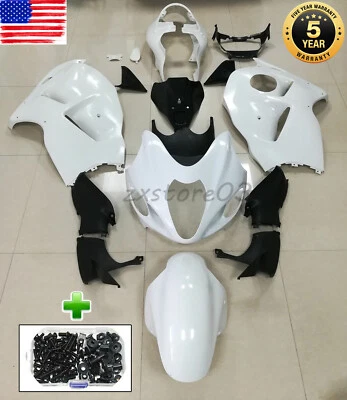 Juego de kit de carenado sin pintar carrocería ABS trabajo + perno para 99-07 Suzuki Hayabusa GSXR1300R Foto 1 de 4
