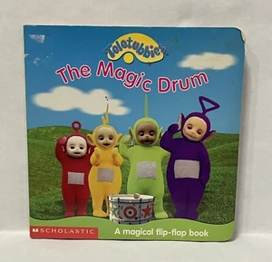 2001 Teletubbies The Magic Drum Children’s Toddler Board Book Scholastic - Picture 1 of 4