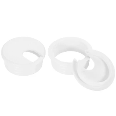 2Pcs 45mm Cable Hole Cover ABS Desk Cable Wire Cord Grommet for Wire, White Foto 1 de 4