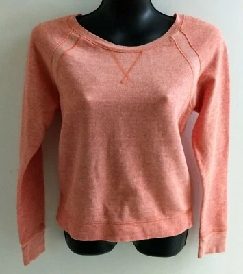 Blusa Reebok Feminina S Performance Moda Algodão/Poli Forrada LS Coral LINDA EXCELENTE ESTADO USADO - Imagem 1 de 4