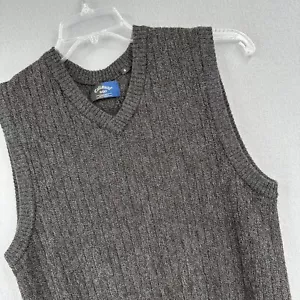 Ropa de golf Callaway Suéter Chaleco Prendas exteriores Para hombres Mediano cuello en V Gris Tejido lana - Imagen 1 de 10