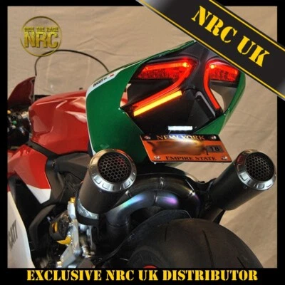 Soporte de matrícula trasero ajustable ordenado para Ducati 1199 1299 899 959 Panigale Foto 1 de 4