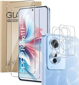 Per Oppo Reno 11F 5G Vetro Temperato Proteggi Schermo & Fotocamera Posteriore - Picture 1 of 12
