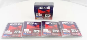 Lot of 7 Maxell 100 MB DOS Formatted ZIP100 Disks New in Package - Picture 1 of 10