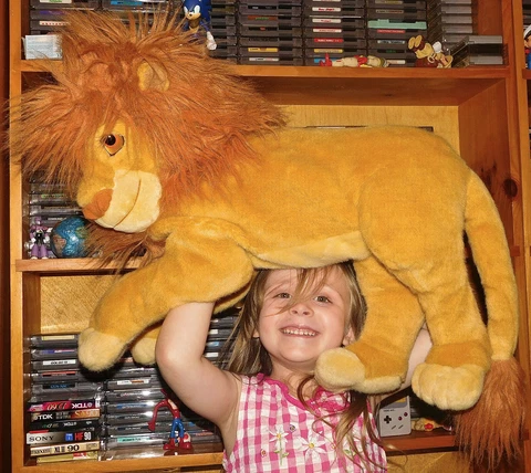 MATTEL DISNEY 24" Jumbo Plush ADULT SIMBA Big LION KING Mufasa Stuffed Excellent Cover