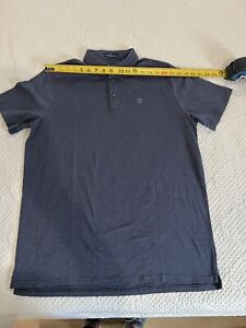 Simply Southern Mens Large Polo Shirt Short Sleeve Navy Casual Turtle Logo