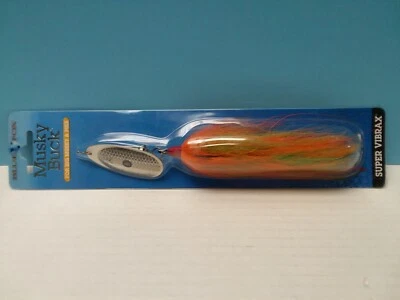 BLUE FOX - Super Vibrax Musky Double Buck - Tamaño 1 5/16 oz.- Plata/Tigre de fuego Foto 1 de 2