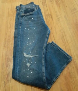 Boys LEVIS 511 SLIM Fit Jeans Paint Splash Detail SZ 14 REG 27X27 Rare - Picture 1 of 3