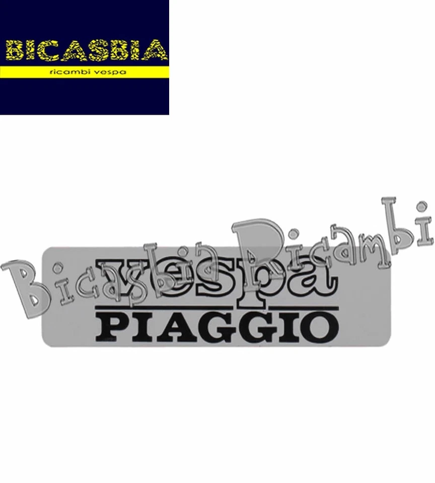 16923 - Plaque De Réservoir D'Essence Vespa Piaggio 50 Ciao SC PX - Bravo