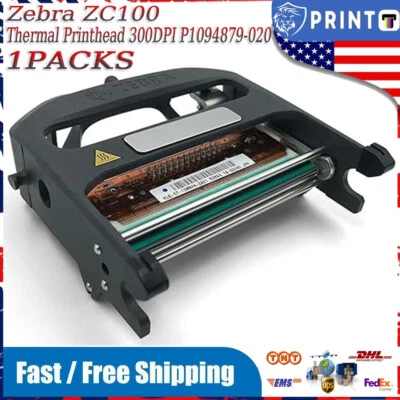 P1094879-020 OEM Printhead with Bracket for Zebra ZC100 Thermal Printer 300DPI - Image 1 of 4