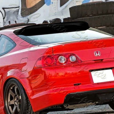 Para Acura RSX DC5 Tipo-S Plástico ABS Negro Techo Trasero Alerón Ventana Visera Ala Foto 1 de 4