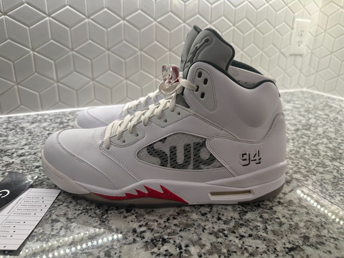 Supreme x Air Jordan 14 Retro White for Sale | Authenticity Supreme x Air Jordan 14 Retro White for Sale | Authenticity