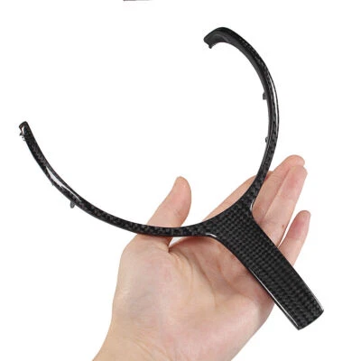 Real Carbon Fiber Steering Wheel Trim For Car BMW M-Sport F20 F22 F30 F32 F10 X5 Foto 1 de 4