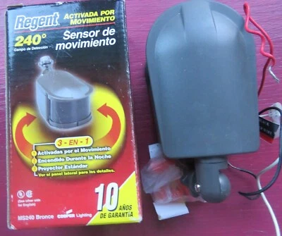 Regent 240 degrees MOTION Activated MS240 SENSOR for Outdoor Flood Light - Image 1 of 4