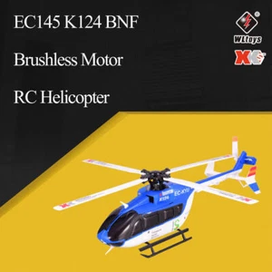 Wltoys XK EC145 K124 6CH 3D 6G Brushless Motor RC Helicopter BNF Aircraft Drone - Picture 1 of 10