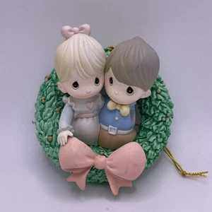 VTG 1995 Precious Moments Home for The Holidays Collection Holiday Ornament FLAW - Picture 1 of 3