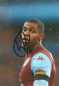 ASTON VILLA: WESLEY MORAES SIGNED 6x4 ACTION PHOTO+COA - Picture 1 of 1