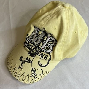 Myrtle Beach, SC Adjustable Women's Yellow Baseball Cap Hat Strand Headwear - Bild 1 von 10