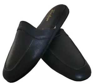 Scarpe da casa Florsheim da uomo 9,5 M Pareto Scuff Mocassino in pelle nere - Foto 1 di 12