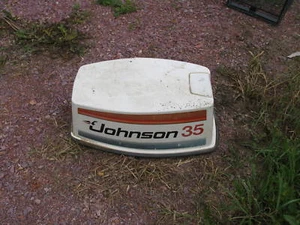 Johnson OMC EVINRUDE 35 hp OUTBOARD Hood Cowl Cover - Picture 1 of 4