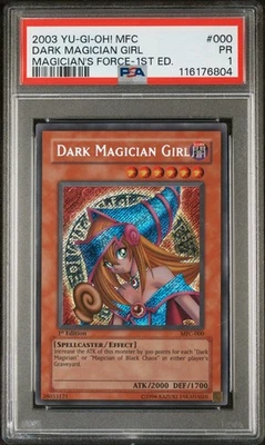 Dark Magician Girl MFC-000 1st Edition PSA 1 Magician's Force Yugioh Secret Rare - Image 1 of 2