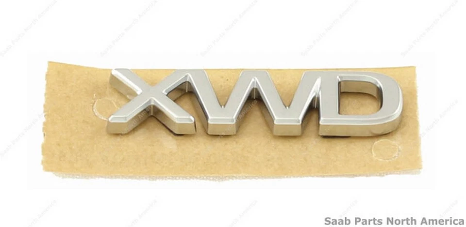 Genuine Saab Rear Emblem - XWD For 2010-2011 Saab 9-5 12841800-AC - Image 1 of 1