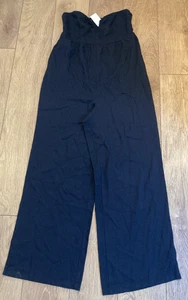 Next Bandeau Jumpsuit Sz14 Tall, BNWT - Linen Blend, Pockets, Summer, Holiday - Picture 1 of 2