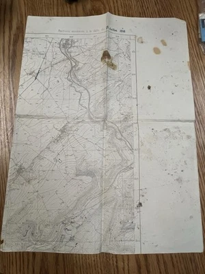 WWI French Military Map July 1916 WW1 - Image 1 of 4