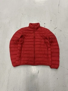 Uniqlo Ultra Light Down Jacket SMALL Quilt Red ULD Packable Bubble Full Zip - Picture 1 of 7