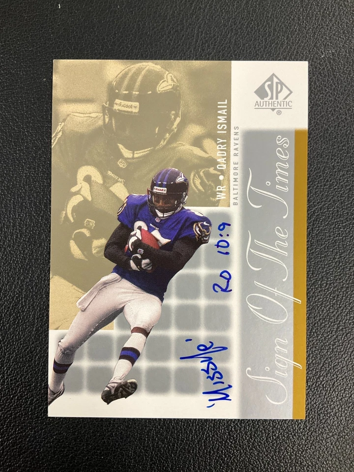 2000 Upper Deck SP #Q1 Qadry Ismail Sign of the Times Autograph Ravens No Reserv - Image 1 of 2