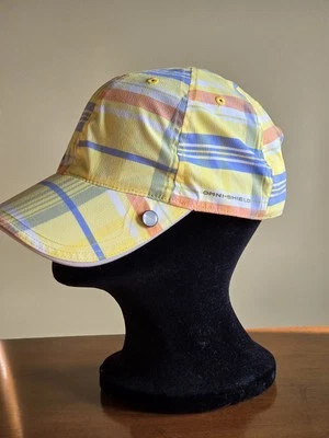 Columbia Titanium Women's Outdoor Hat Yellow Plaid OS Lightweight Omni Shield - Image 1 of 4