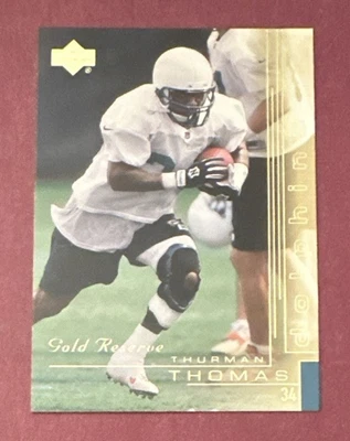 2000 Upper Deck Gold Reserve #87 Thurman Thomas - Miami Dolphins - Image 1 of 2