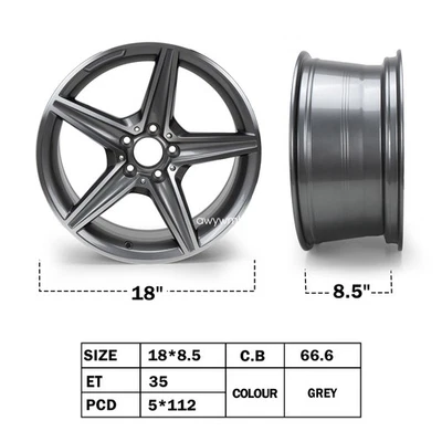 🔥Wheel Rim 18" x 8.5" For 2014-2016 Mercedes Benz B250 CLA250 Car Rim US - Image 1 of 4