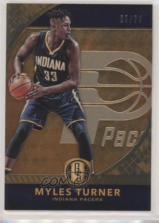 2016-17 Panini Gold Standard AU /79 Myles Turner #106 - Image 1 of 2