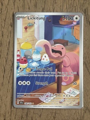 Lickitung 180/162 Sv05: Temporal Forces Holo Pokemon Illustration Rare MINT - Image 1 of 2