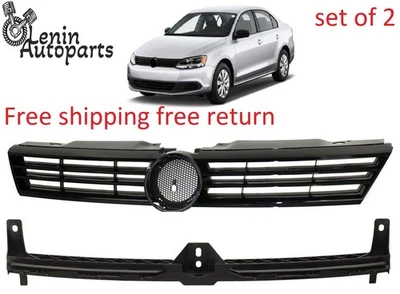 Grille & Bumper Cover Retainer Shell Insert For 2011-2014 Volkswagen Jetta Pair Foto 1 de 4