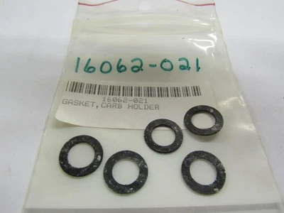 JUNTA SOPORTE CARBURADOR KAWASAKI (1975-76) KX400 OEM #16062-021 (JUEGO DE 5) Foto 1 de 2