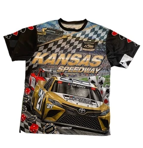 NASCAR RACING Shirt Adult L Kansas Speedway GRAPHIC TEE Hollywood 400 2021 - Picture 1 of 9