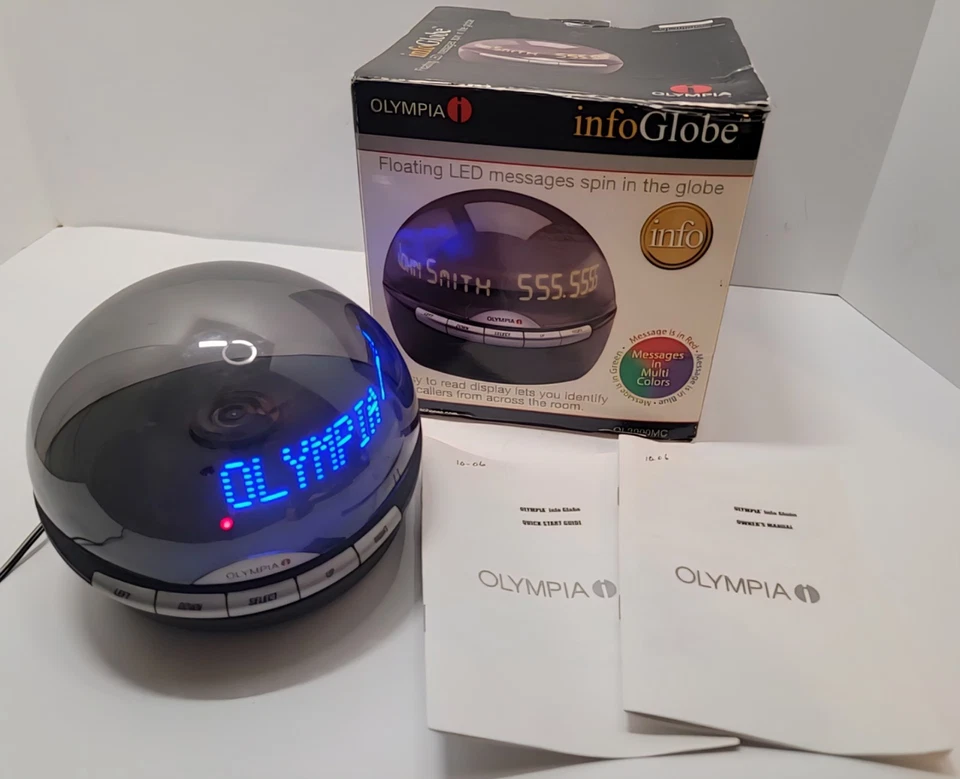 Olympia Info Globo Digital Identificador de Llamadas Reloj Desplazamiento Mensaje Con Caja Manual Etc Foto 1 de 4