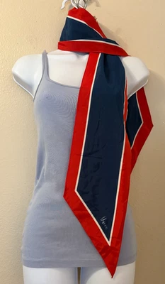 Винтажный шарф Vera от Vera 54 дюйма x 6 дюймов отличное состояние товара пожалуйста прочтите - Изображение 1 из 4