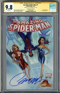 AMAZING SPIDER-MAN #1 CGC 9.8 SS SIGNED J. SCOTT CAMPBELL VARIANT EDITION RARE - Picture 1 of 4