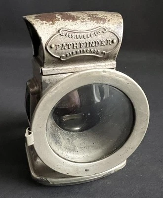 JOS LUCAS PATHFINDER VINTAGE OIL BURNING PROJECTOR BICYCLE CYCLE LAMP BIRMINGHAM - Image 1 of 4