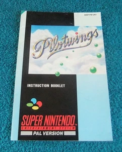 PILOTWINGS SUPER NINTENDO / FOLLETO DE INSTRUCCIONES SNES / MANUAL - Imagen 1 de 4