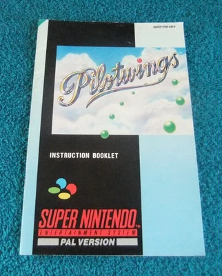 PILOTWINGS SUPER NINTENDO / SNES INSTRUCTION BOOKLET / MANUAL - Image 1 of 4