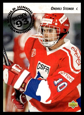 1992-93 Upper Deck Ondrej Steiner #604 Czechoslovakia NHL Hockey - Image 1 of 2