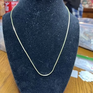 Vintage Halskette goldene Kordel 18 Zoll keine Markierungen N783 - Bild 1 von 4