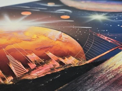 Pintura en aerosol firmada 2007 arte callejero - puente cósmico Golden Gate, universo paralelo Foto 1 de 4